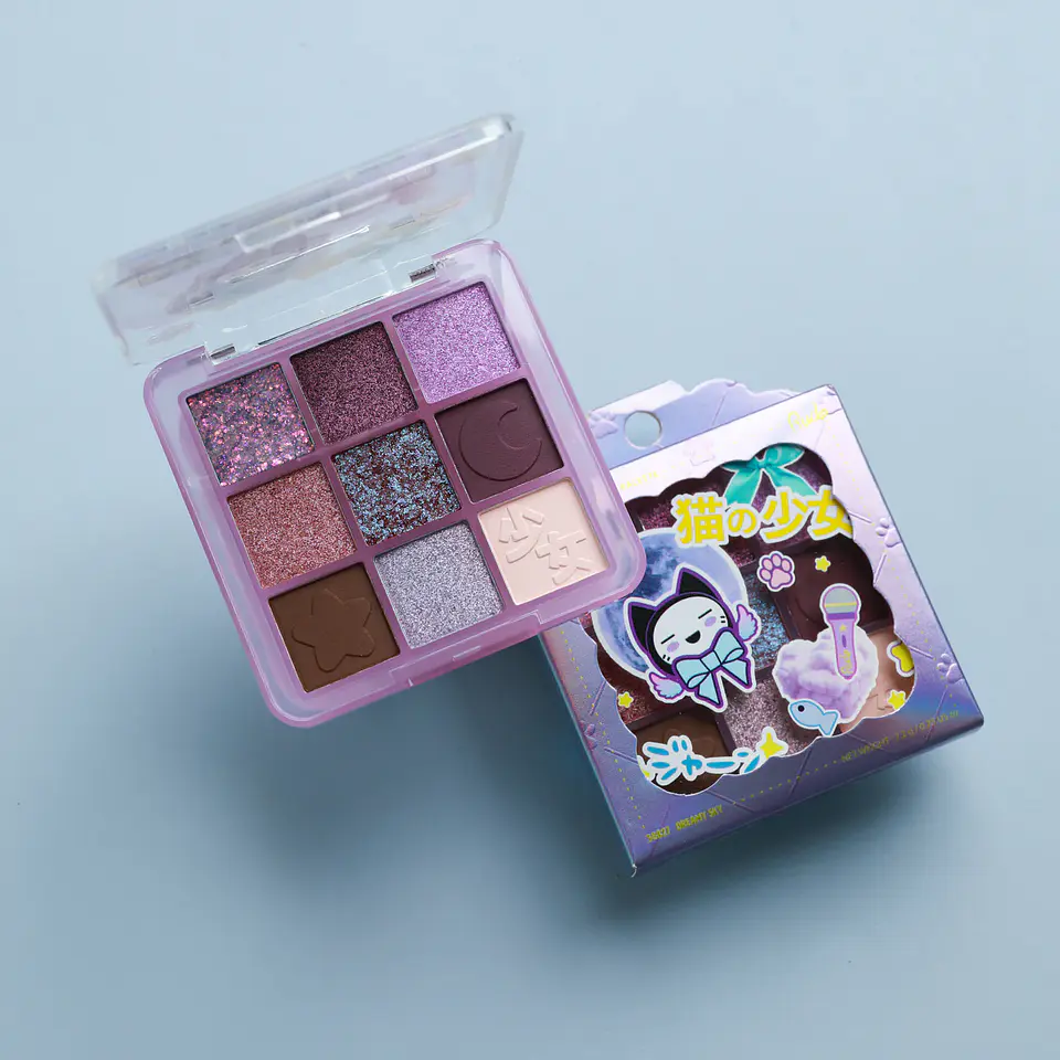 Rude Chibi Manga 9 Color Eyeshadow Palette (Dreamy Sky) 2