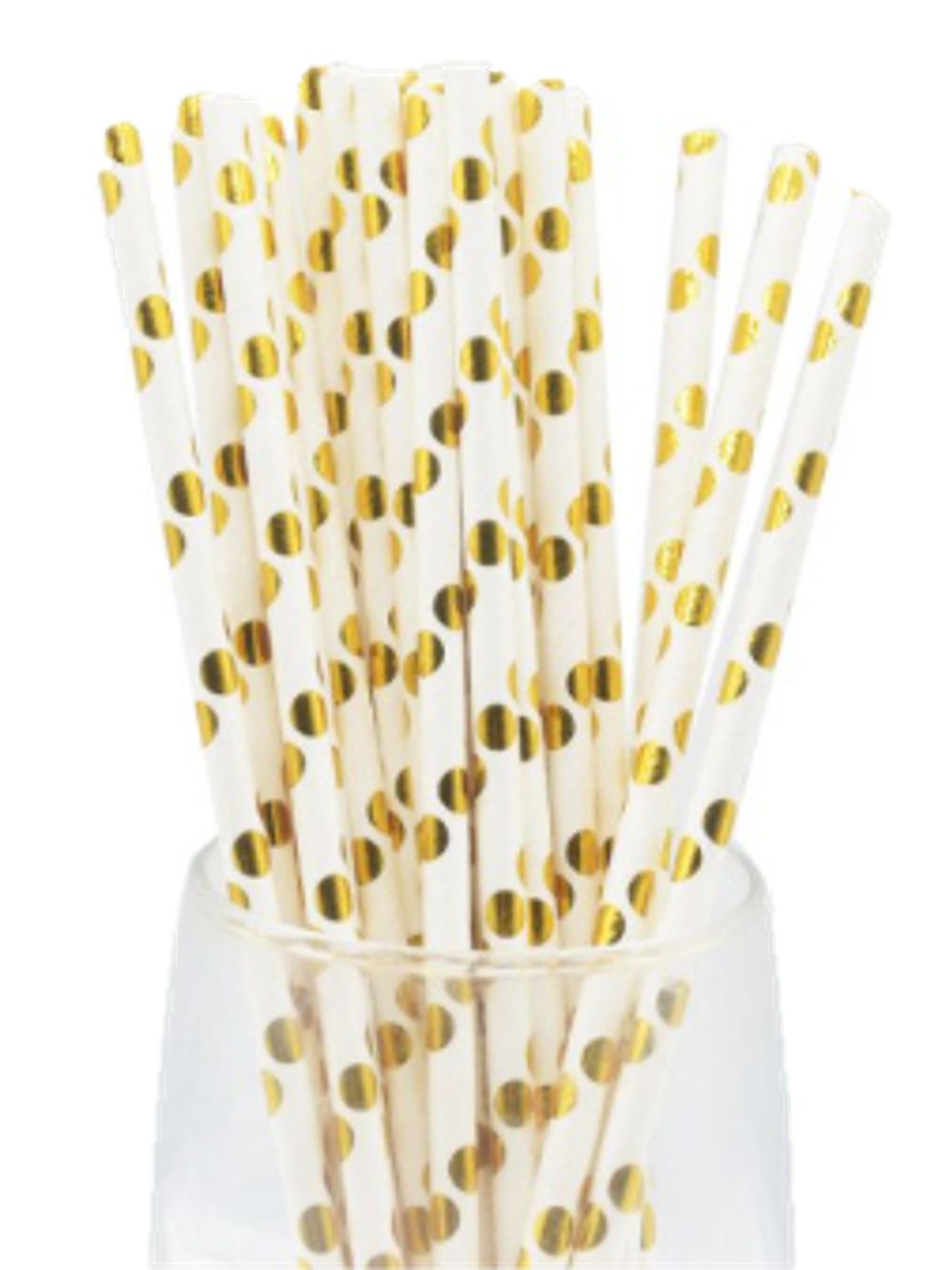 Bombilla Polipapel Puntos Dorados 1