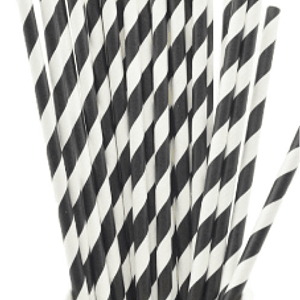 Bombilla Polipapel Blanco y Negro