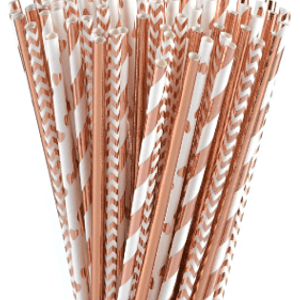 Bombilla Polipapel Golden Rose Mix