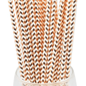 Bombilla Polipapel Golden Rose Lineas Delgadas