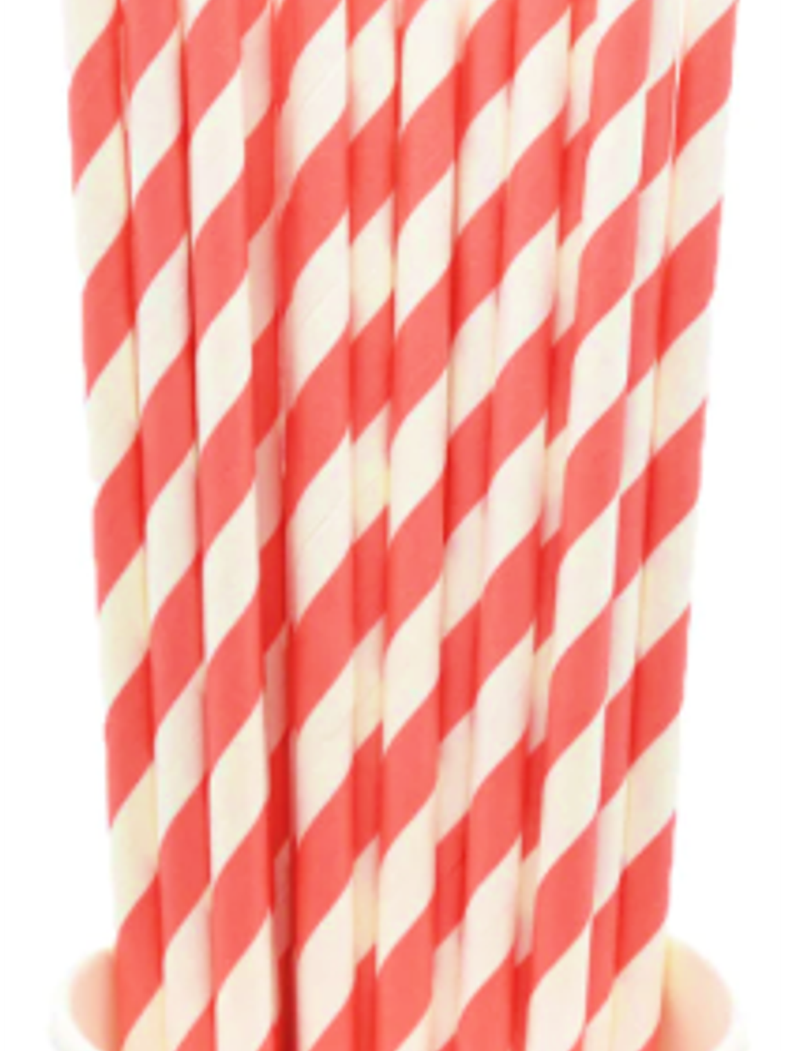 Bombilla Polipapel Rojo y Blanco 1