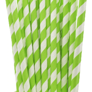 Bombilla Polipapel Verde y Blanco