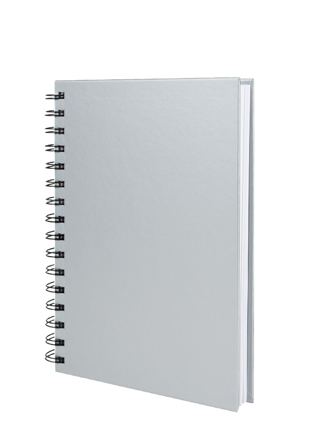 Cuaderno matemáticas tapa dura plateada. 1