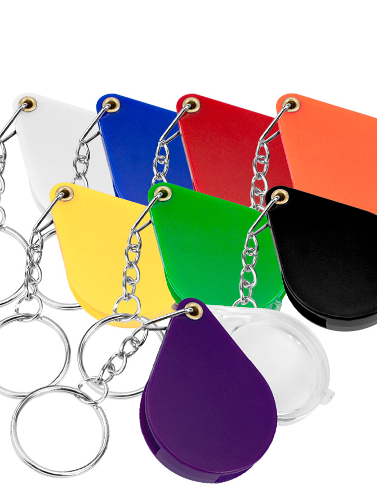 Llavero plástico con Lupa 1