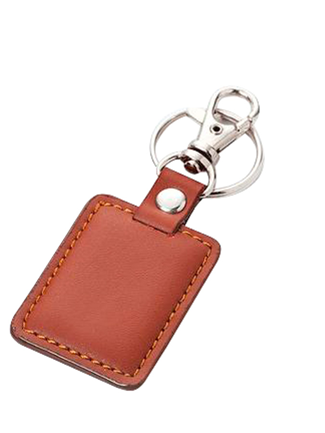Llavero Simil Eco-cuero Café 1