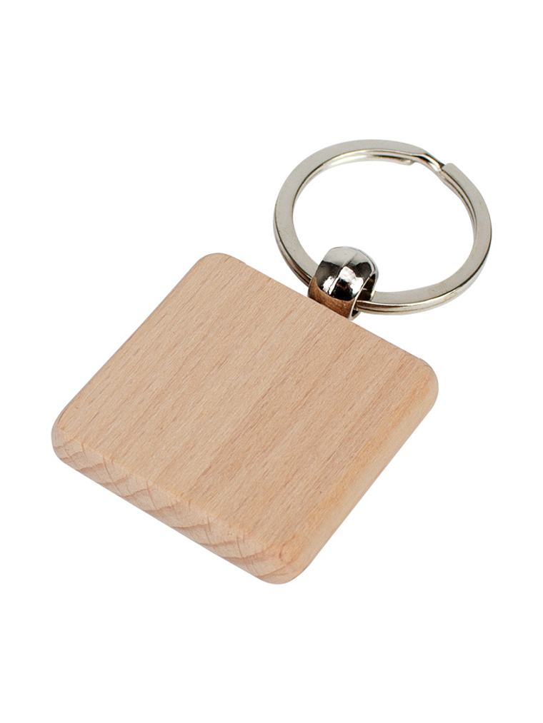 Llavero Cuadrado de Madera 1