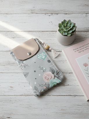 Bolsa para Telemóvel e moedas