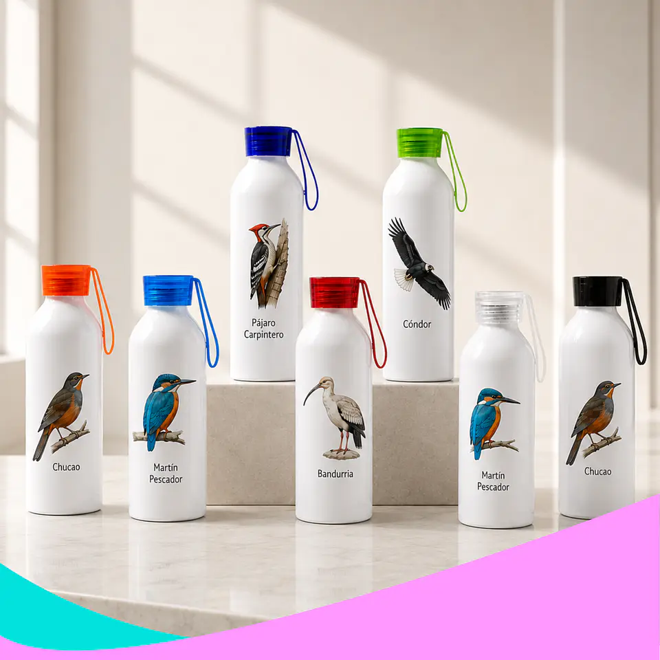 BOTELLA TAPA DE COLORES 2
