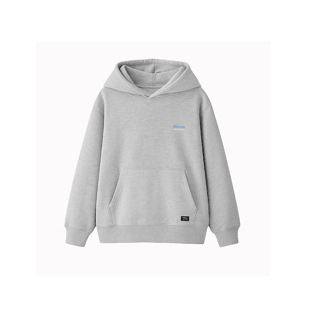 Poleron Canguro kids gris melange