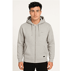 Poleron Canguro cierre gris  1