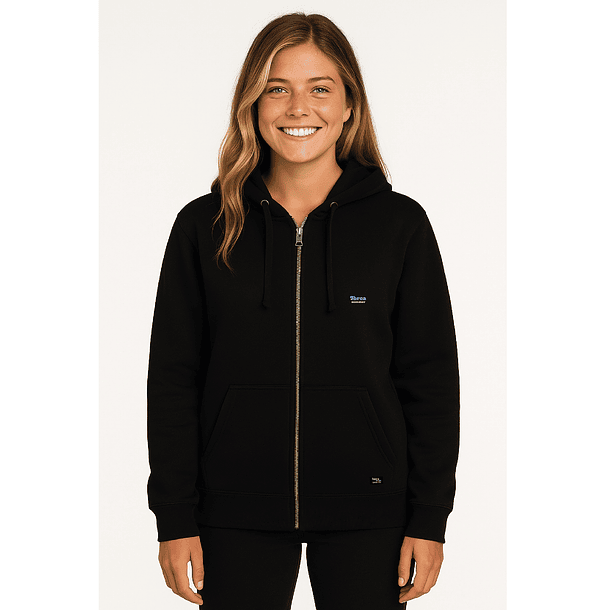 Poleron Canguro cierre negro