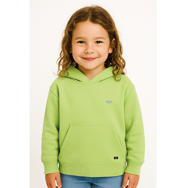 Poleron Canguro Kids Pistacho