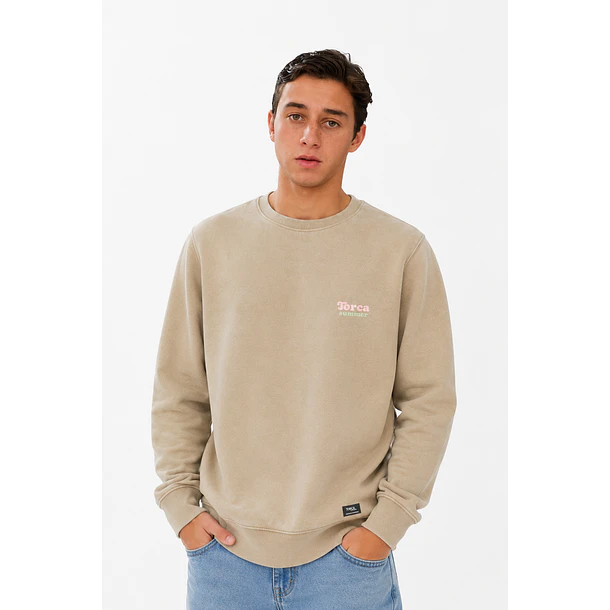 Poleron Polo Prelavado beige
