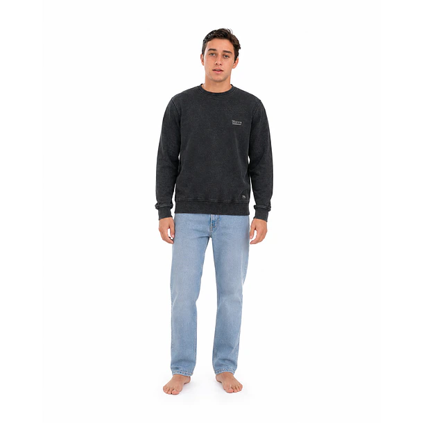 Poleron Polo Prelavado Negro