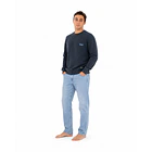 Poleron Polo Prelavado azul marino 3