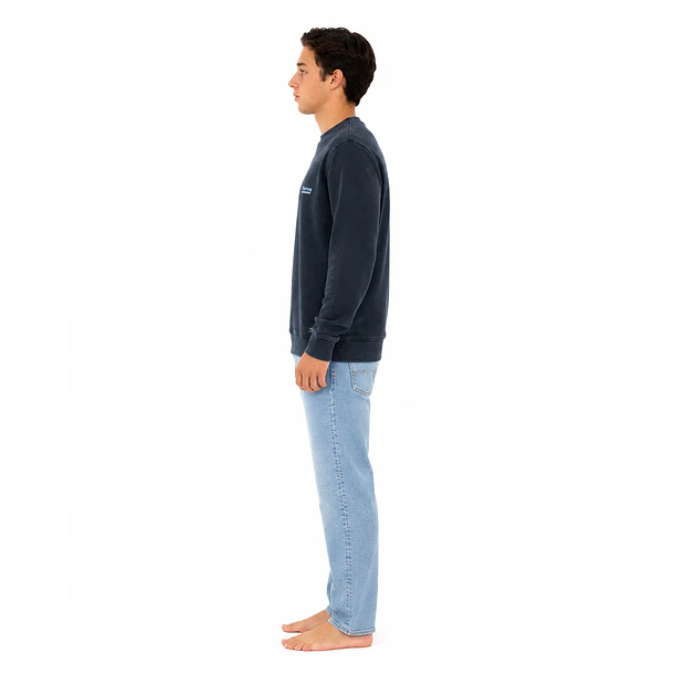 Poleron Polo Prelavado azul marino 4