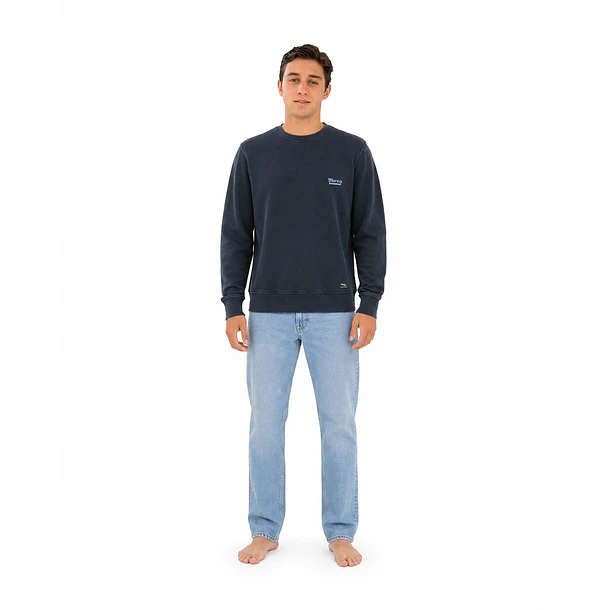 Poleron Polo Prelavado azul marino