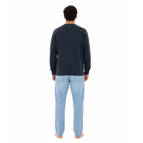Poleron Polo Prelavado azul marino 5
