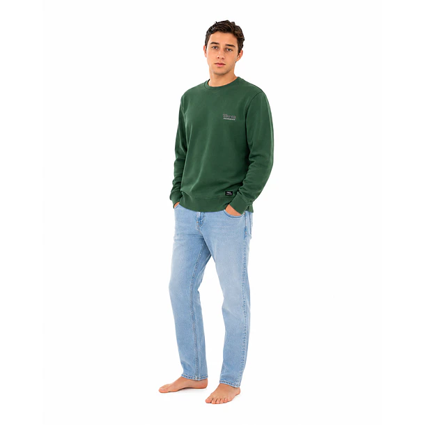 Poleron Polo Prelavado verde 3