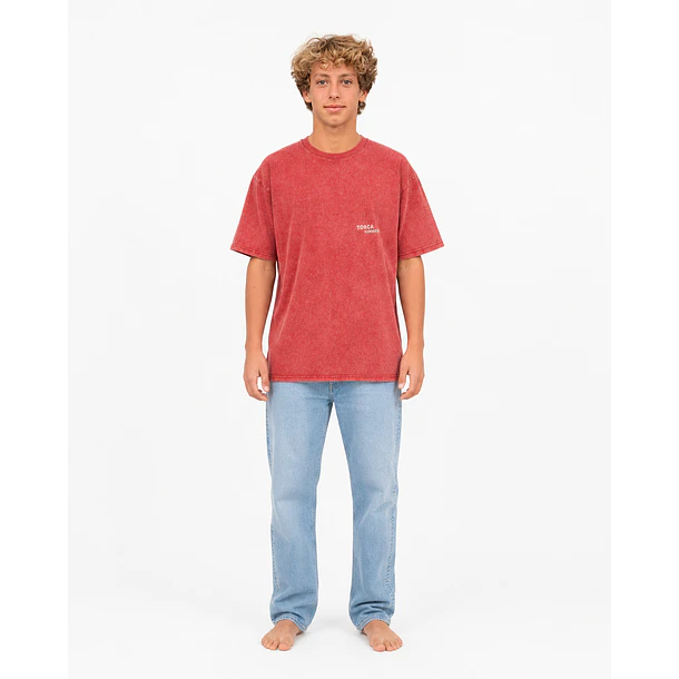 Polera Prelavada Roja 3