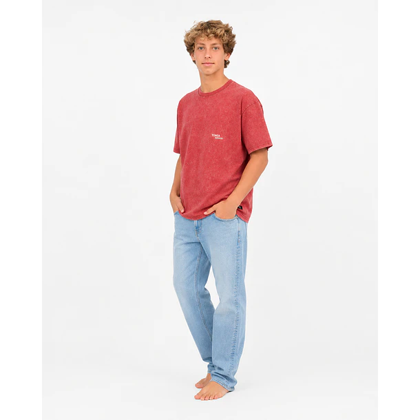 Polera Prelavada Roja 4