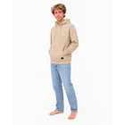 Poleron Canguro Prelavado beige 4