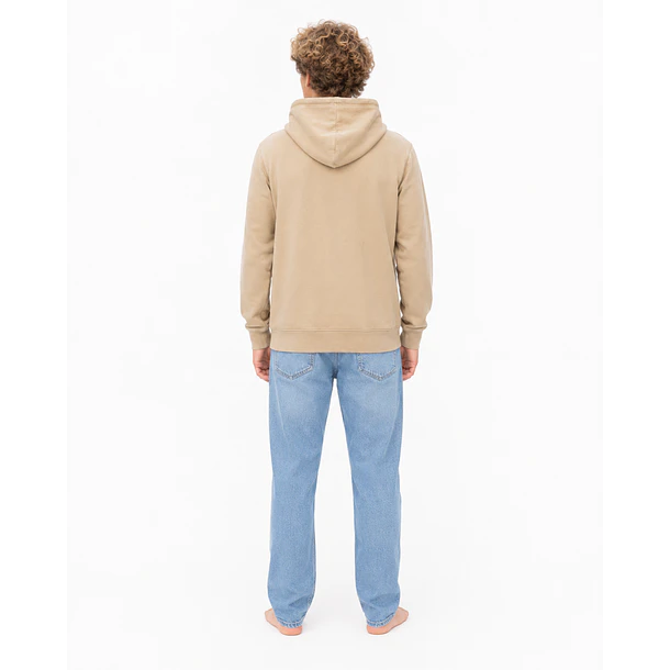 Poleron Canguro Prelavado beige 5