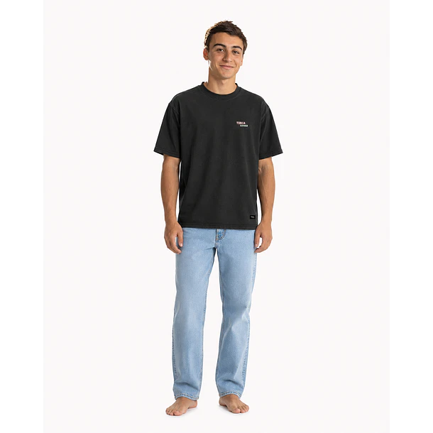 Polera Prelavada Negra 3