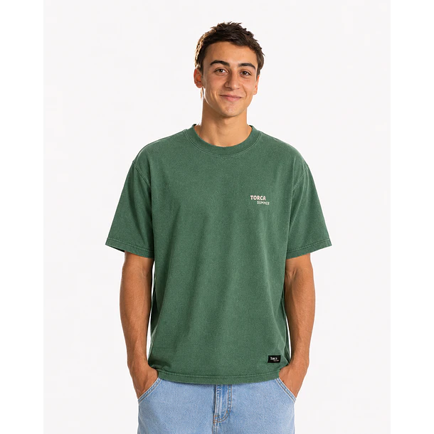 Polera Prelavada Verde