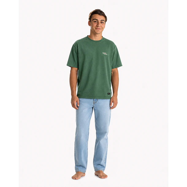Polera Prelavada Verde 3