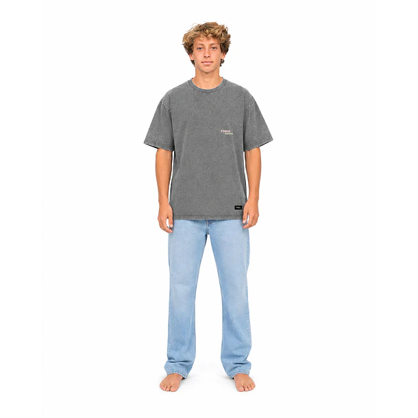 Polera Prelavada Gris 3