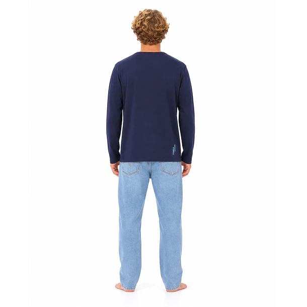 Polera ML Azul Marino 4