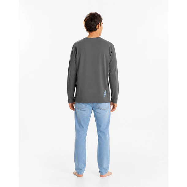 Polera ML Gris Carbón 4