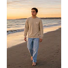 Poleron Polo Prelavado beige 8
