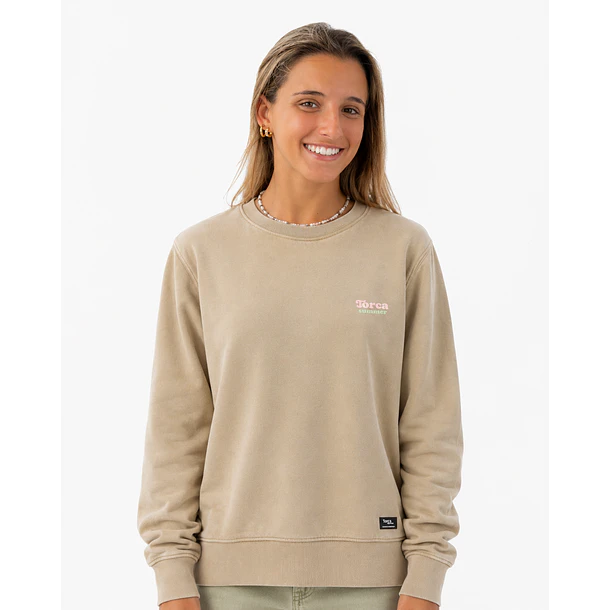 Poleron Polo Prelavado beige 3