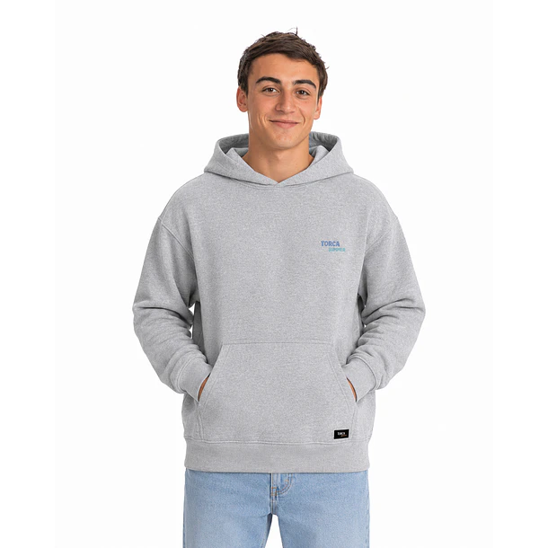 Poleron Canguro Gris Melange