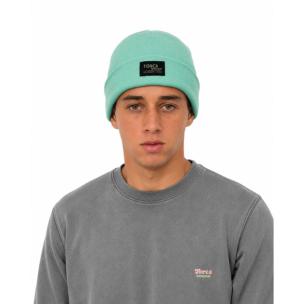 Gorro verde agua
