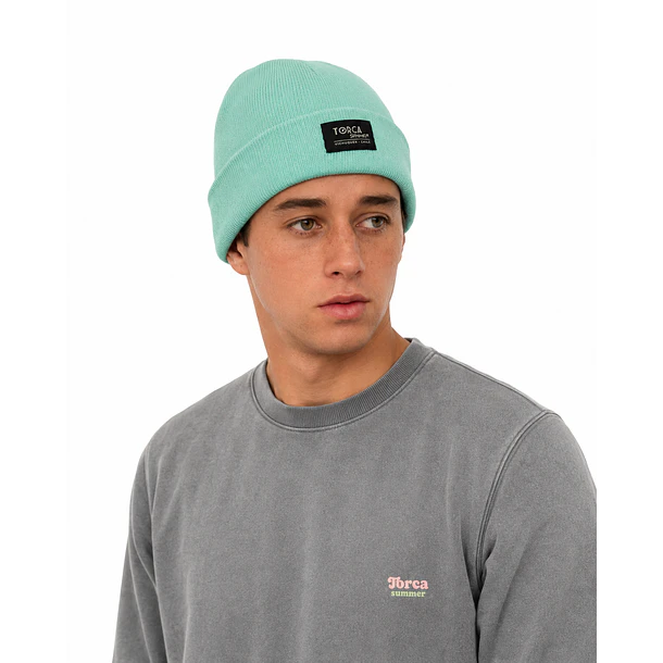 Gorro verde agua