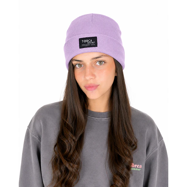 Gorro lila claro