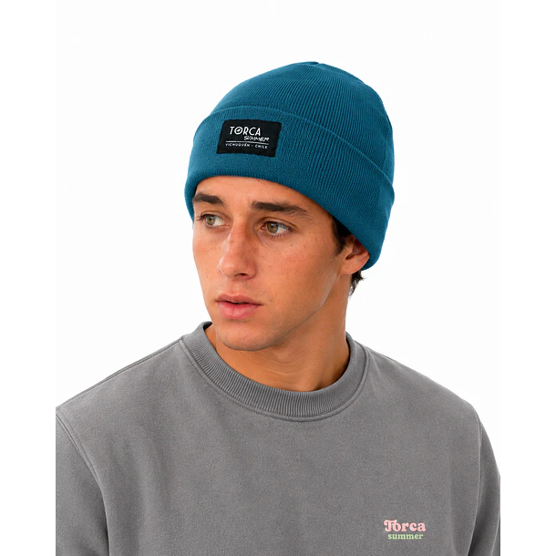 Gorro azul petroleo 2
