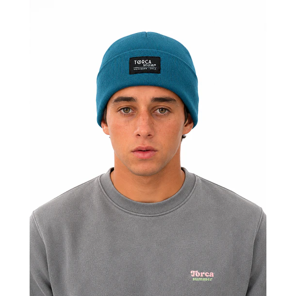 Gorro azul petroleo 1