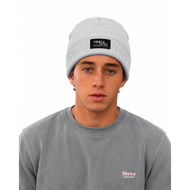 Gorro gris melange