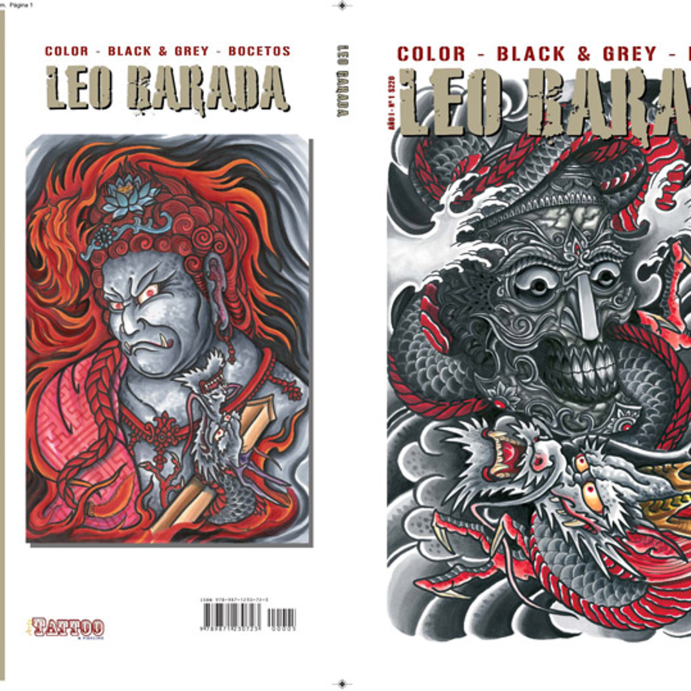 LIBRO LEO BARADA - COLOR BLACK & GREY - BOCETOS.