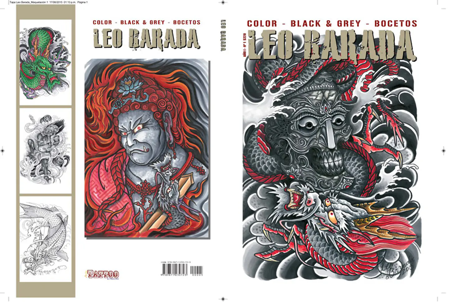 LIBRO LEO BARADA - COLOR BLACK & GREY - BOCETOS. 1