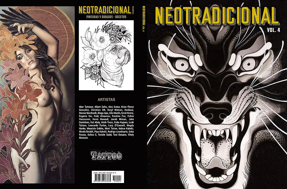 LIBRO NEOTRADICIONAL (VOLUMEN 4) - PINTURAS Y DIBUJOS - TATUAJES. 1