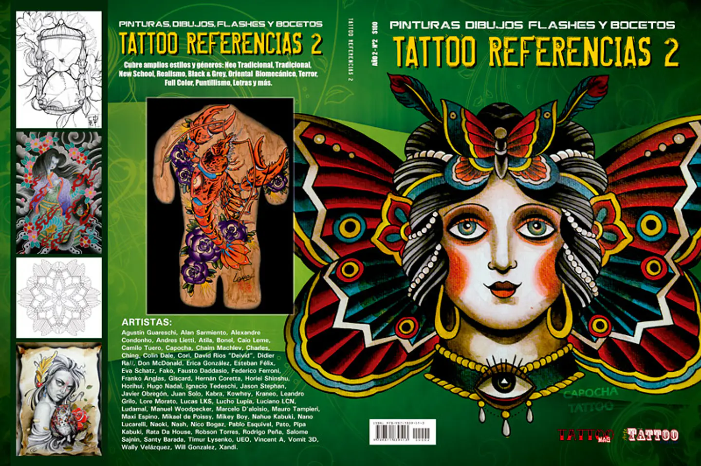 LIBRO TATTOO REFERENCIA 2 - PINTURAS DIBUJOS FLASHES Y BOCETOS. 1
