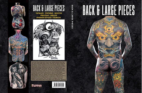 LIBRO BACK & LARGE PIECES - TATUAJES, PINTURAS Y BOCETOS.