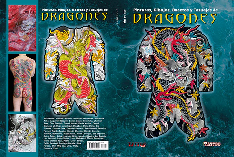 LIBRO DRAGONES - PINTURA,DIBUJOS, BOCETOS Y TATUAJES