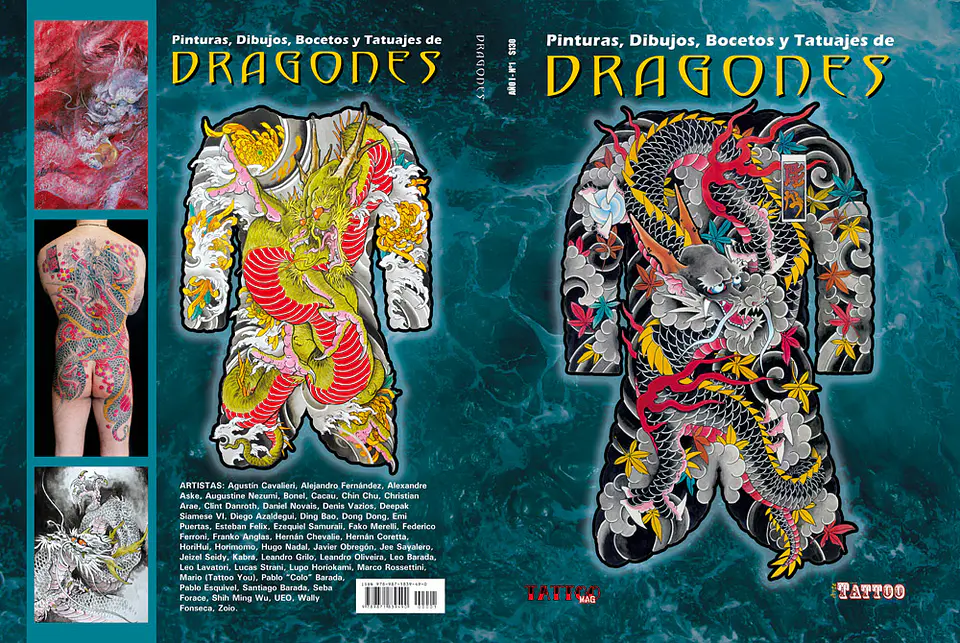 LIBRO DRAGONES - PINTURA,DIBUJOS, BOCETOS Y TATUAJES 1